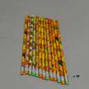 PLULON 60 Pieces Fall Thanksgiving Day Pencils with Eraser Holiday Pencils with Thanksgiving Day Elements of Pumpkins, Fall Leaves, Acorns for Fall Thanksgiving Day Party Supplies Wood Pencils