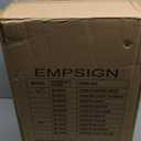 EMPSIGN Carry On Luggage with Spinner Wheels, Hard Shell Carry-On Expandable Suitcase 21x14x9 Airline Approved & Built-in TSA Lock, Durable Travel Rolling Suitcase, Carry-On 20-Inch, Dark Grey