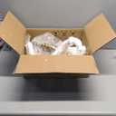 PAPAYA Farmhouse Chandelier 6-Light Gold Industrial Classic Candle Ceiling Rustic Pendant Lights Fixture for Dining Living Room Bedroom Kitchen Island Hanging Lighting (Glod)