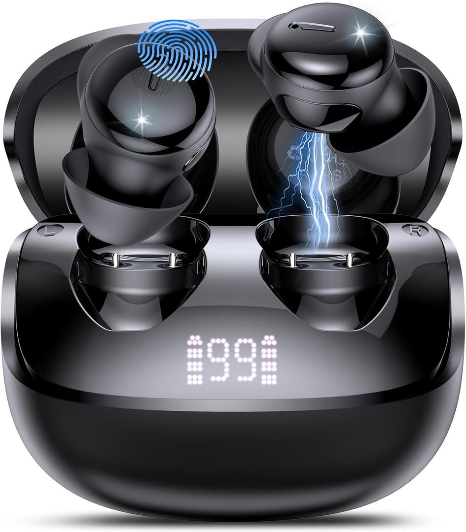 Sleep Earbuds Bluetooth 5.4 in Ear Light-Weight Headphones with Sleep Mode and White Noise, 48H Mini Sleep Ear Buds Small Design for Side Sleepers, Clear Calls, Sleep Earphones for Relaxing/Focus