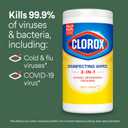 4 x Clorox Disinfecting Cleaning Wipes for Spring Cleaning & Allergy Season, Bleach Free, Fresh Scent and Crisp Lemon, 75 Count Each, Pack of 4