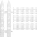 Christmas Tree Fence, White Flexible Festive Decorations, Christmas Tree Cat Blocker, Holiday Home Decor, Festive Indoor Outdoor Barrier for Birthday, Wedding, Party, Office, Home, Indoor (4in)