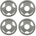 BalanceFrom Cast Iron Plate Weight Plate for Strength Training and Weightlifting, Olympic, 2.5-Pound, Set of 4