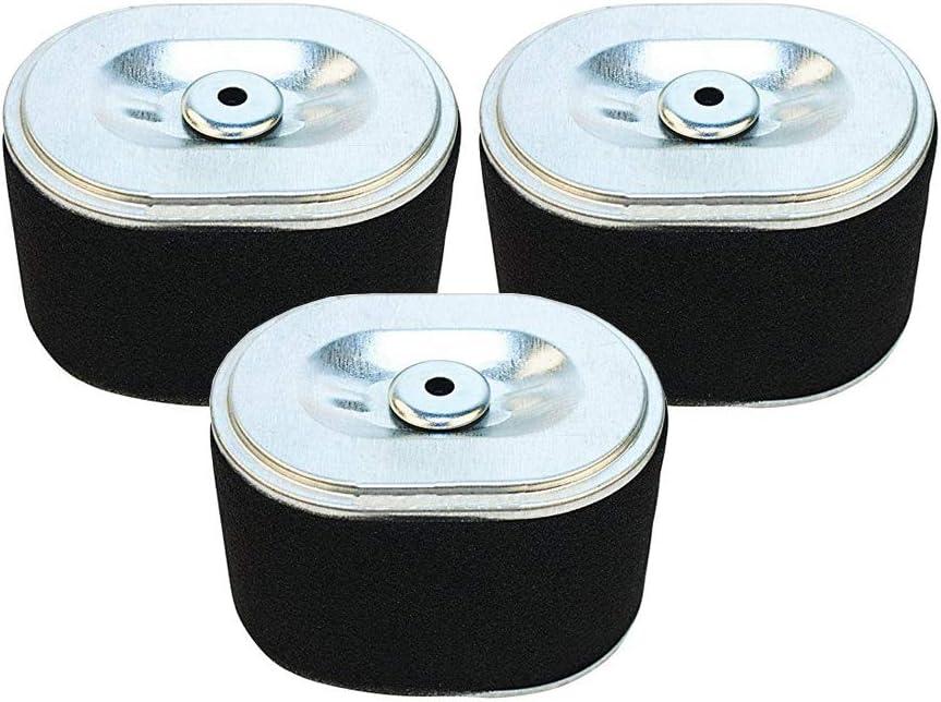 Replacement 17210-ZE1-517 Air Filter Replacement for Gx140 Gx160 Gx200 5.5hp 6.hp Small Engines, Raven 212cc 24in Front-Tine Tiller, 3 Pack