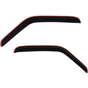 Lightronic WV92077 in-Channel Side Window Deflectors & Visors Rain Guards, Dark Smoke, 2-Pieces Set, Fits 1992-2006 Ford E-150, E-250, E-350 & E-450 Super Duty Econoline Vans