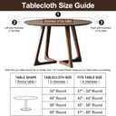 Round Plastic Table Cloth, with Soft Flannel Backing,100% Waterproof Round Vinyl Tablecloth with Elastic, Indoor/Outdoor Picnic Tablecloths. (Light Gray, Fits 40" - 44" Round Tables)