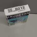 Cruise Fan Cabin Approved - Magnetic Hook Included To Hang On Walls - Portable USB Rechargeable & Plug-In, Timer Function & 5-Speed Adjustable, White Noise, Long Battery Life, Perfect for 2026 Cruises (Black - 2000mAh Battery)