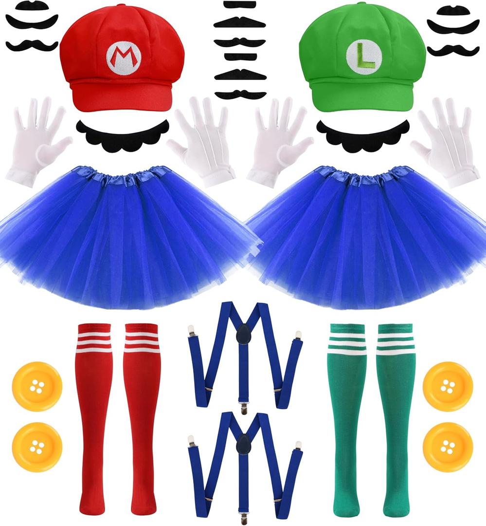 Halloween Costumes Accessories for Adults Women - Duo Halloween Costumes for Best Friends - 2 Person Cosplay Party Set for Teen Girls M