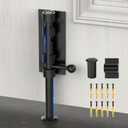 Barrel Bolt Latch, Sliding Bolt Gate Lock Door Latches Hardware, 7.7 Inch Heavy Duty Solid 304 Stainless Stee Door Lock for Fence/Wooden/Barn Door/Yard Door/Interior Door Latch (1 Pack Black)