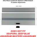 H2Pro Glass Canopy Aquarium Lid for Fresh & Saltwater Fish Tanks (20GT for Aqueon & Marineland 10 Gallon Aquariums)