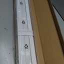 Cordless Vinyl Mini L Blinds 29" W x 48" H, 1" Slat White Horizontal Windows L Blind for Door, Shades, Camper, Light Filtering, Interiors, Arrive 1/2 Inch Narrower Indoor