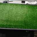 Dog Grass Large Potty Patch, Dog Litter Boxes Artificial Grass Bathroom Turf for Pet Training, Washable Puppy Pee Pad, Perfect Indoor/Outdoor Portable Potty Pet Loo (Tray system-41"X26.8")