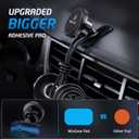 WixGear Magnetic Car Mount [2-Pack] - Universal Stick-On Dashboard Magnetic Phone Holder for Car, Strong Magnet Mount for Cell Phones & Mini Tablets with Swift-Snap Technology