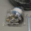 Sewer Jetter Kit 100FT for Pressure Washer, 5800PSI Drain Cleaner Hose 1/4 Inch NPT Corner Rotating and Button Nose Sewer Jetting Nozzle Spanner Waterproof Tape Pearl Corsage Pin (Black)