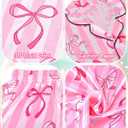 Sylfairy Girls Pajamas Silk PJS Set Satin Sleepwear Long Sleeve Jammies for Kids Button-Down Nightwear Loungewear 8Y (Pink)