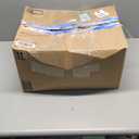 D-Shaped Chair Cushions, 2" Thick Dining Chair Pads with Ties and Removable, Machine-Washable Cover, 17" x 16", Set of 2, Brown