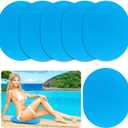 6 Pcs Poolside Seating Mat Seat Cushion, Soft Oval Foam Poolside Cushion for Edge of Pool, Portable Seat Mat for Side of Pool, Poolside Seat Pad for Above Ground Pools Lounging