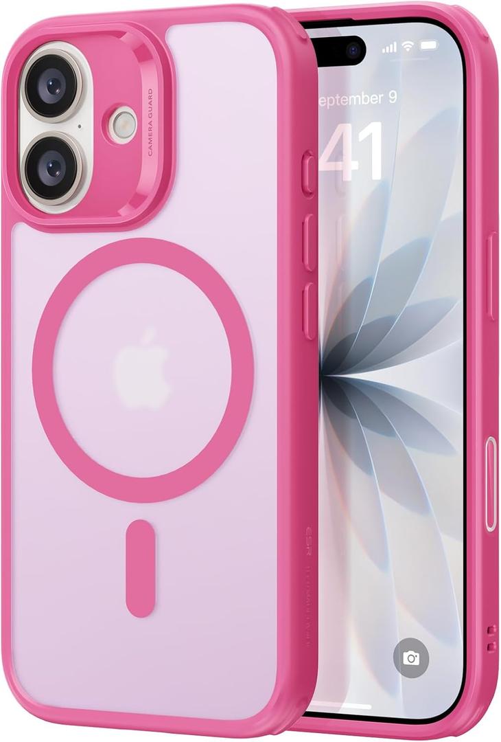 ESR for iPhone 17 Case, Compatible with MagSafe, Shockproof Military-Grade Protection, Scratch-Resistant Back, Magnetic Phone Case for iPhone 17, Classic Hybrid Case, Frosted Pink (iPhone 17 6.3 inch)