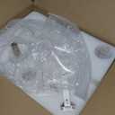 LEDIARY 20 Inch Low Profile Ceiling Fans with Lights and Remote, Dimmable Modern Fan Light(3000K-6000K), 6 Speed, Reversible, APP & Remote Control, Flush Mount Ceiling Fan for Bedroom, White