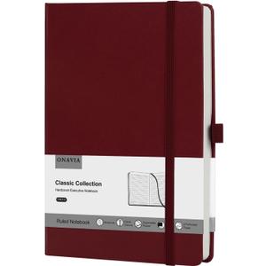 ONAVIA Lined Journal Notebooks for Work, Travel, College, A5 Size 100 GSM Thick Paper, Classic Ruled Journaling Notebook, Hardcover Notepad for Writing 160 Pages, 5.5 x 8.3 inch, Royal Blue