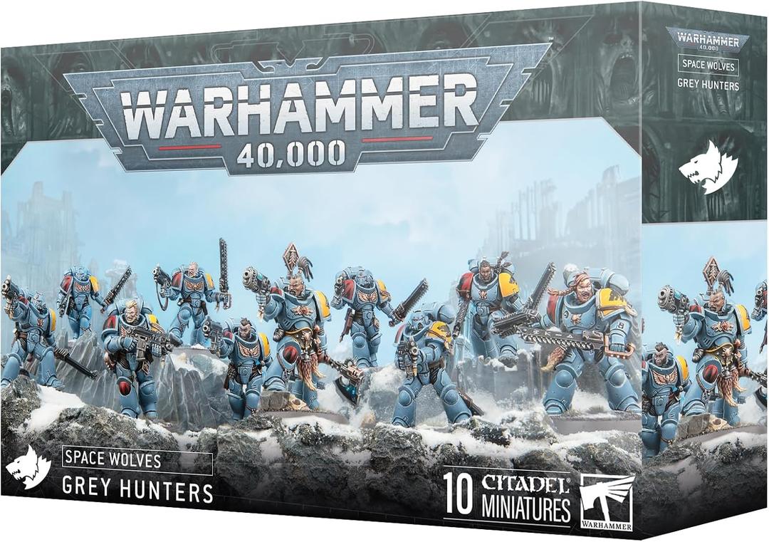 Games Workshop - Warhammer 40,000 - Space Wolves: Grey Hunters, One Size