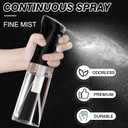 IMPORX Continuous Spray Bottle for Hair (10.1oz/300ml) 2 Pack Home Essentials Spray Bottles For Cleaning Empty Ultra Fine Water Mister Sprayer For Hairstyling Garden Plants Curly Hair Perfume Etc