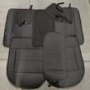 Fit Sonata Car Seat Covers (5 Seats Full Set) Compatible with Hyundai Sonata 2007-2024 2025 - Full Coverage Breathable Leather, Airbag Compatible, Waterproof & All-Weather, Black