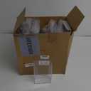 Blulu 20 Pcs Acrylic Brochure Holder Wall Mount, 4 x 6 Inches Clear Flyer Holder Rack, Plastic Pamphlet Stand with Nails for Magazine, Booklet, Card, Bookmark Display, Home Office and Church Supplies