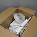 Bathroom Exhaust Fan with Light,9.8 in Panel,3000K/4500K/6000K 12W 7.5In Square LED,117 CFM,0.7 Sones 4 Inches Duct 110V,Quiet Ventilation Exhaust Fan for Shower/Home/Office(3-Colour LED)