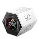 Ticktime Pomodoro Timer, Productivity Timer Cube, 3/5/10/15/25/30 Min Presets, Custom Countdown & Stopwatch 1s99m59s, Sound/Vibration/Silent, Magnetic, Rechargeable, for ADHD Study Work, Gray
