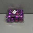 Christmas Balls,24PCS Ornaments for Xmas Tree,1.57INCH Hanging Ball for Small Christmas Tree Decorations,Party Decorations (Purple)