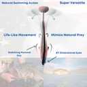 USA Bass Tackle Mag Shad - Scent Infused Magnum Paddle Tail Swimbaits Pre Rigged Fishing Lures Premium Bait with Strong Owner Hook, Fishing Gear for Giant Predator Fish (1/3oz - 3.5", Chart Electric Blue)