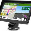 GPS Navigator for Car Truck RV - 7'' HD Touchscreen Navigation System, Latest 2025 Maps Free Lifetime Updates, Speed & Red Light Warning, Turn-by-Turn Voice Guidance, GPS Navigation for All Cars