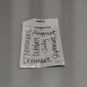 Calendar Month Handwriting Planner Stickers for Journaling, Scrapbooking, Cardmaking, Arts & Crafts - 12 Pieces