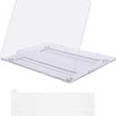 Hard Shell Plastic Clip Case for MacBook Pro 13 inch M2 2023 A2338 & 2022, 2021 2020 M1 A2338 A2289 A2251 A2159 A1989 A1706 A1708 with Keyboard Cover - Clear