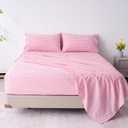 Best Season Cotton Checkered Full Size Sheets Set 3 Piece, Pink Gingham Bed Sheet 100% Cotton Luxury, Breathable & Cooling Sheets Full Size Bed Set Deep Pockets Upto 16" Pink & White Plaid Sheets