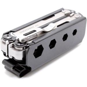 ARC SHEATH w/BIT KIT slot Compatible with Leatherman ARC multitool & Bit kit - DESIGNED BY RAE GEAR (1.5" SPRING STEEL BELT CLIP)