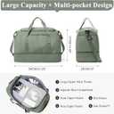 Extra Large Travel Duffle Bag,Carry on Overnight Weekend Bag with Shoes Compartment,Weekender Bags for Women for Travel Business Trips Sport Hospital