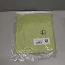 Dokotoo Womens Crewneck Lace Crochet Pom Pom Flowy Short Sleeve Casual Shirts Blouses Tops (Green, L)