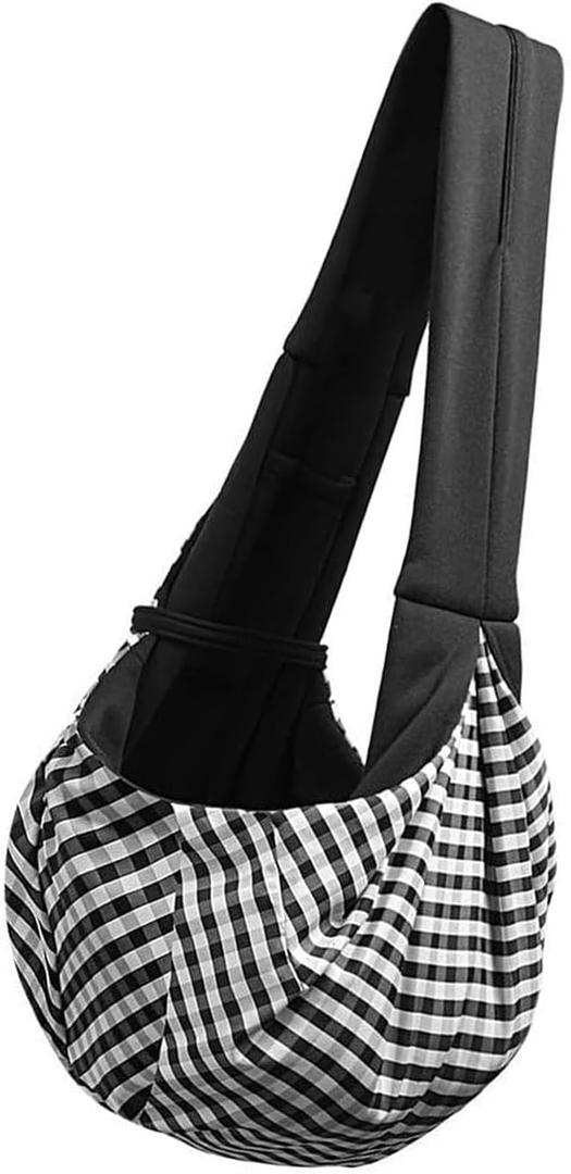 Breathable Dog Carrier Slings Bag with Hook Soft Polyester Travel for Outdoor Hiking Walking Essential Small Dog (Gray)