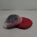 Bar Stool Covers Set of 2, Stool Covers Round with Elastic Band Pad, Soft Stool Seat Covers, Nonslip and Washable, 12 Inch, Red