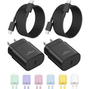 Type C Charger Fast Charging for iPhone 17 16 15,USB C Samsung Chargers Block 25W Super Fast Chargers for Samsung Galaxy S25/S24 S23 S22 S21/iPhone Air/17/17 Pro Max/iPhone 16/16 Pro Max/15 Pro Max