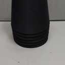 Small Lamp Shade Clip on Bulb for Candelabra Bulbs, Mini Lampshades for Chandeliers, Home Decor Barrel Black Lampshade for Table Chandelier Wall Lamp Ceiling Lamps 4x6x5 Inch 6Packs