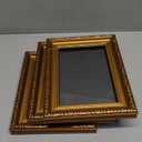 TKYGU 5x7 Picture Frame with Real Glass, 3 set Ornate Vintage Picture Frames for Wall or Tabletop Display, Gold 5 x 7 Frame for Wall home best gift