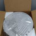 12.6" Modern Close to Ceiling Light with Linen Fabric Drum Shade,3-Light Semi Flush Mount Ceiling Light Fixture, Drum Light Fixtures Ceiling Mount for Kitchen, Bedroom, Bathroom, Living Room, Hallway