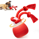 Potaroma Dog Ball Toys Touch Activated, Rechargeable, Squeak,Red