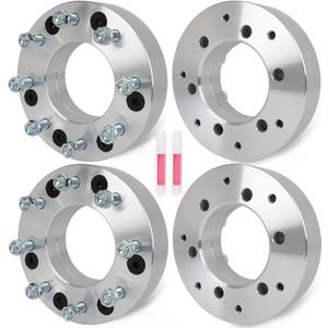 ECCPP 4PCS change bolt pattern from 6x5.5 to 8x6.5 Wheel Adapters 2" inch 108mm hub for Chevrolet Silverado 1500 1999-2023 for Chevrolet Tahoe 1995-2023 for Sierra 1500 1999-2023(Only 8x6.5 Wheels)