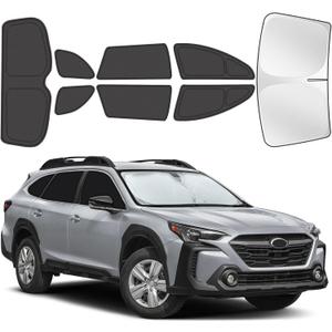 Car Window Shades for Subaru Outback 2020-2025, 8pcs Privacy Sun Shade Set for Front Windshield Side and Rear Windows, Full Window Covers Keeps Vehicle Cool for Camping Napping