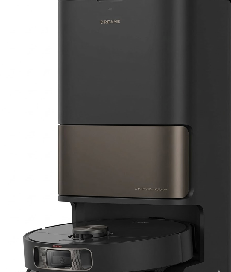 DREAME L10s Pro Ultra Heat Robot Vacuum and Mop Combo, Mop Extend, 7000Pa Suction, Auto Robot Care and Maintenance, 136°F Hot Water Mop Self-Cleaning, Obstacle Avoidance, Ideal for Hair, Carpets, Black