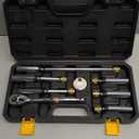 8Piece 3/8" Drive Magnetic Swivel Spark Plug Socket Set, 5/8", 9/16", 14mm, 16mm, Include Ratchet Handle & Spark Plug Gapper, 6 & 12 Point CRV Spark Plug Removal Tool